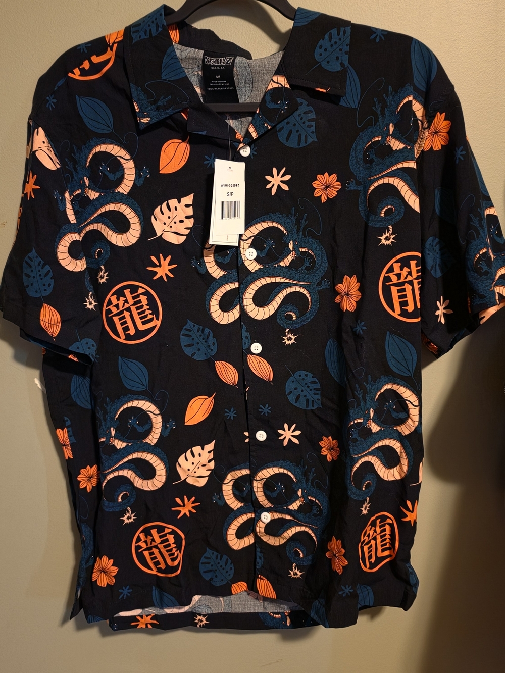 Dragon Ball Z Tropical Floral Woven Shirt